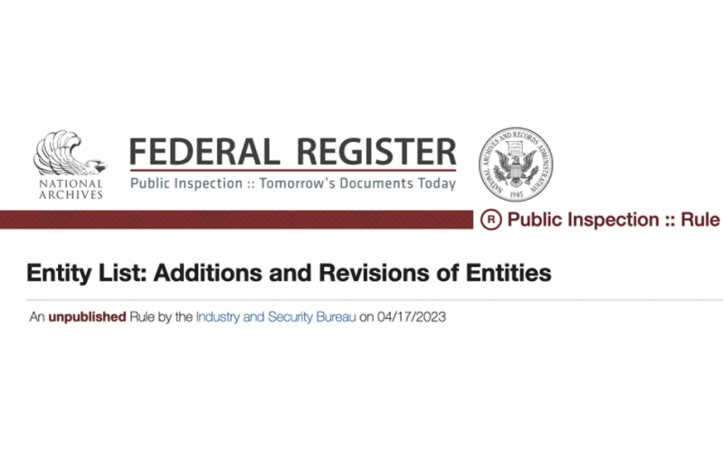 12家電子分銷商，被美商務部列入實體清單